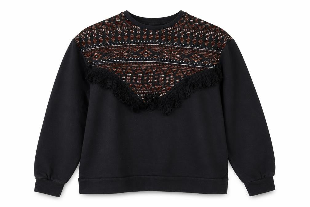 Womens UK Size M pull & Black Pullover Sweatshirt