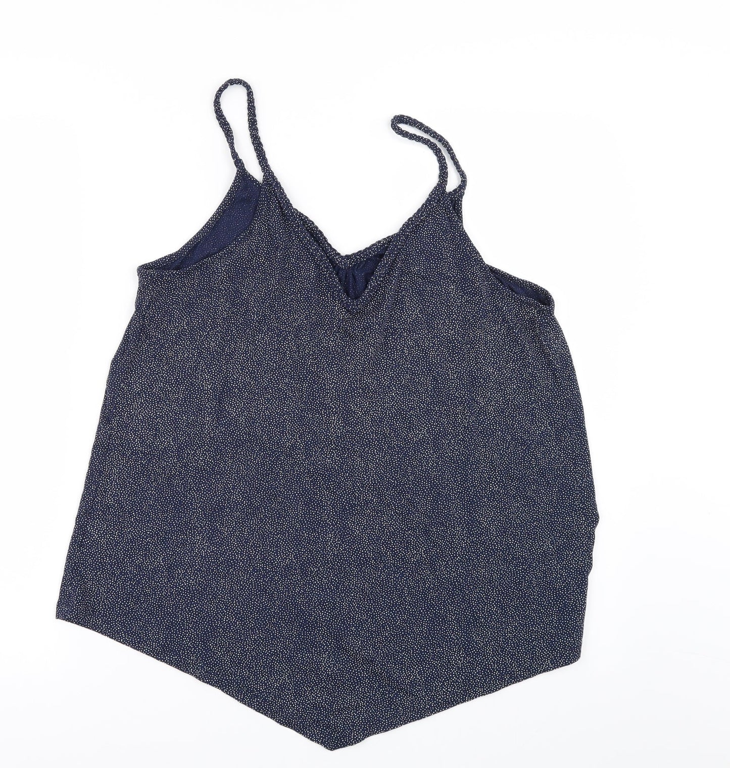 TU Womens Beige Polka Dot  Basic T-Shirt Size 12