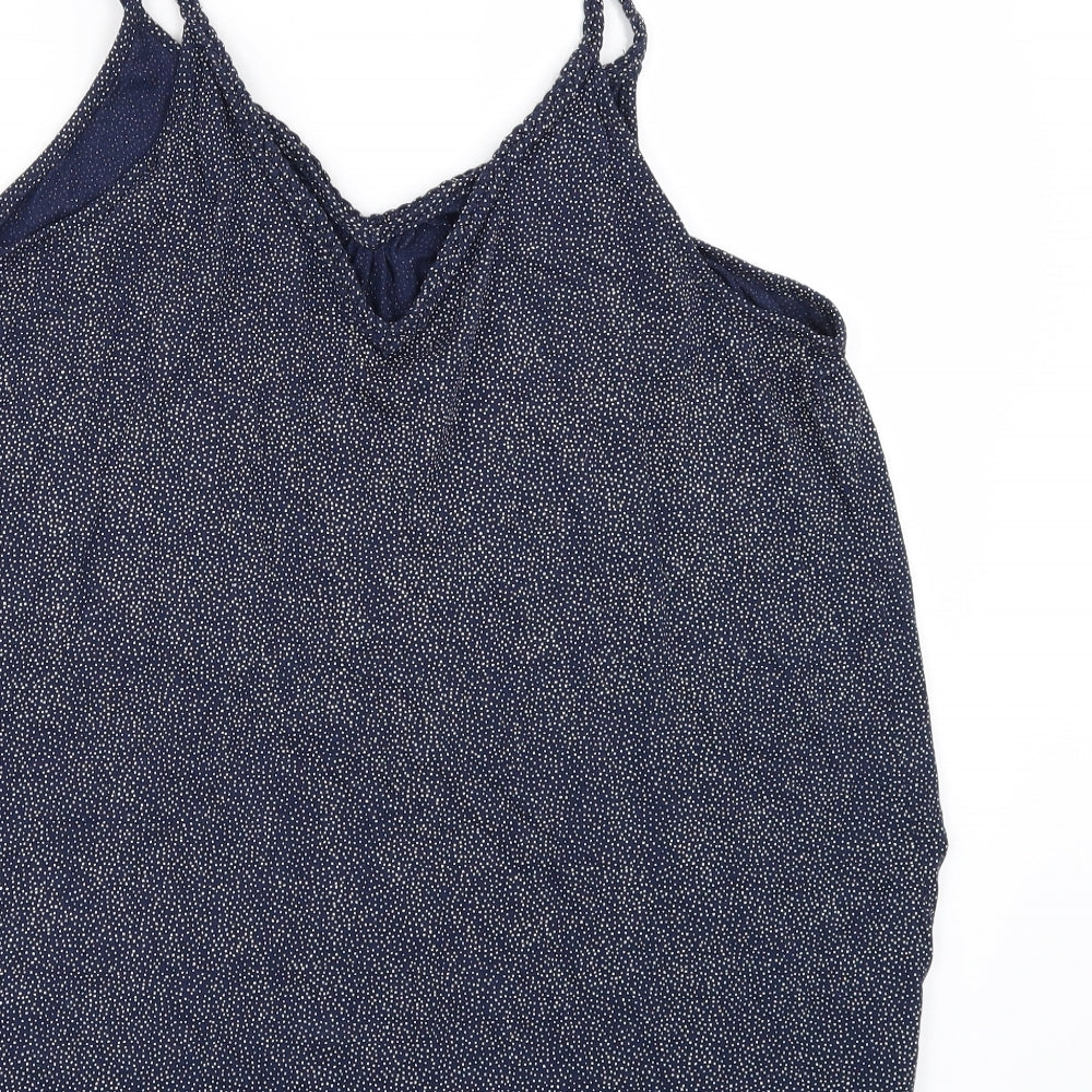 TU Womens Beige Polka Dot  Basic T-Shirt Size 12