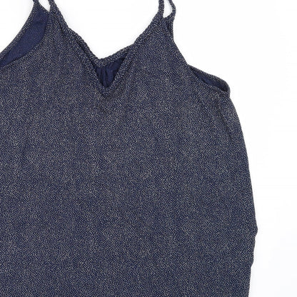 TU Womens Beige Polka Dot  Basic T-Shirt Size 12