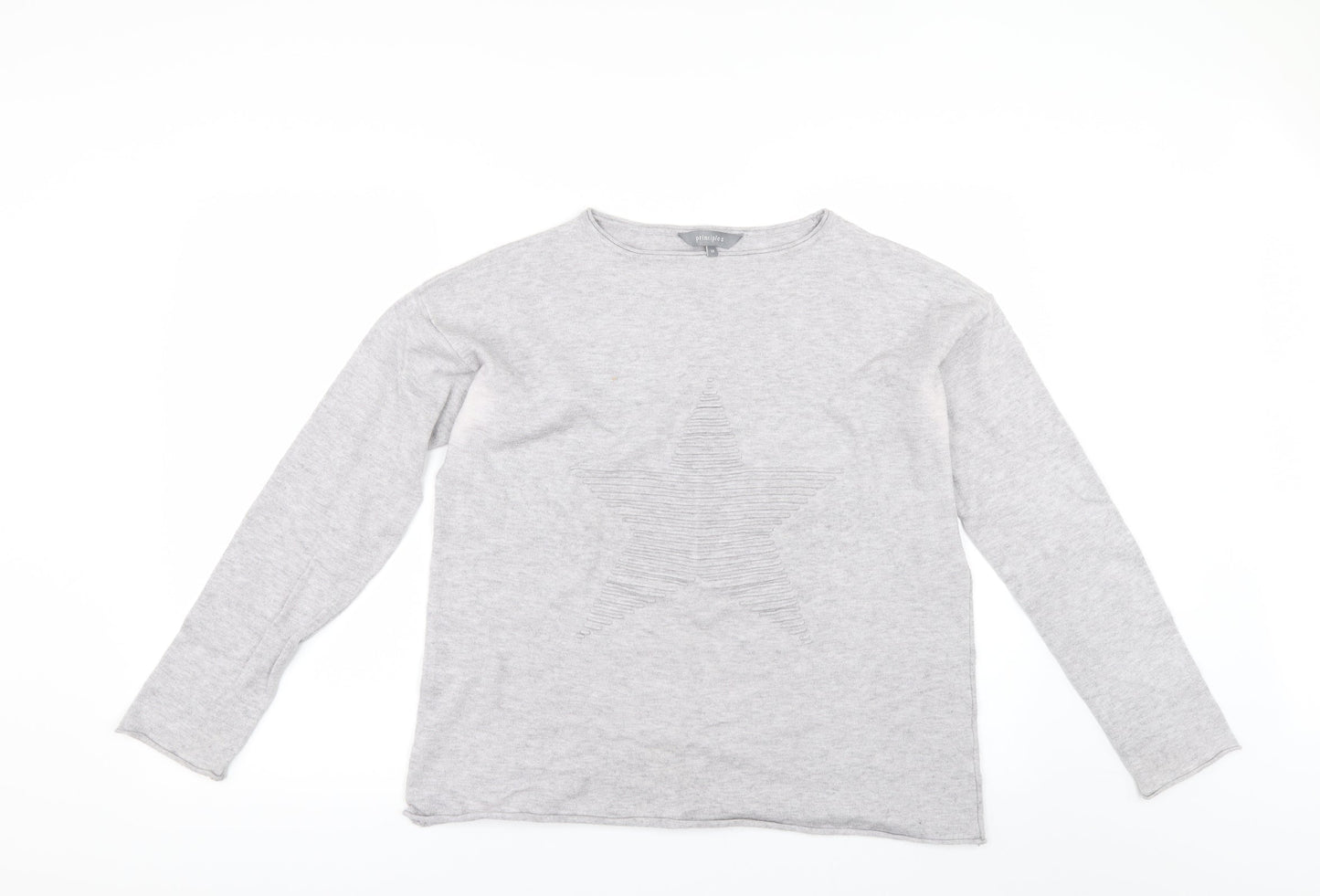 Principles Womens Grey   Pullover Jumper Size 14