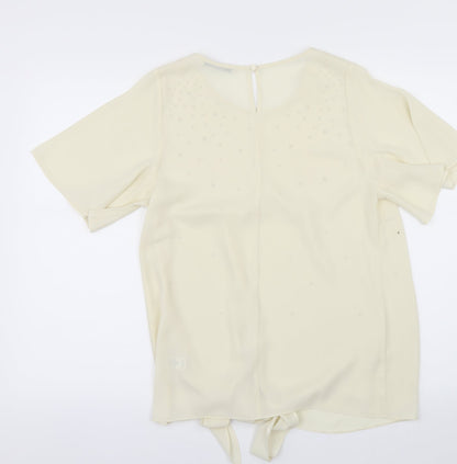 George Womens Ivory   Tunic Blouse Size 10