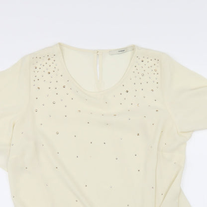 George Womens Ivory   Tunic Blouse Size 10