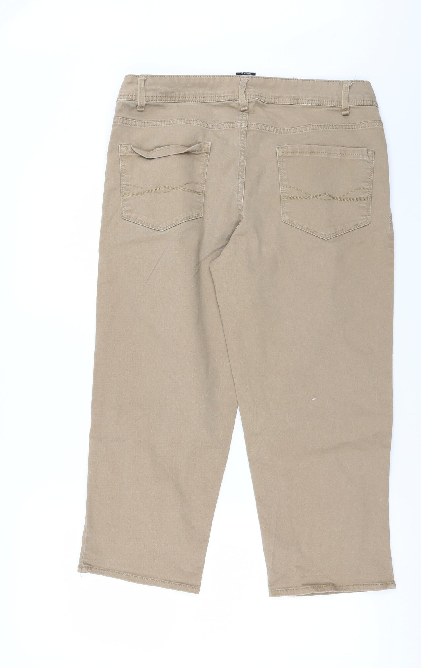 Faded Glory Womens Brown  Denim Cropped Jeans Size 12 L23 in