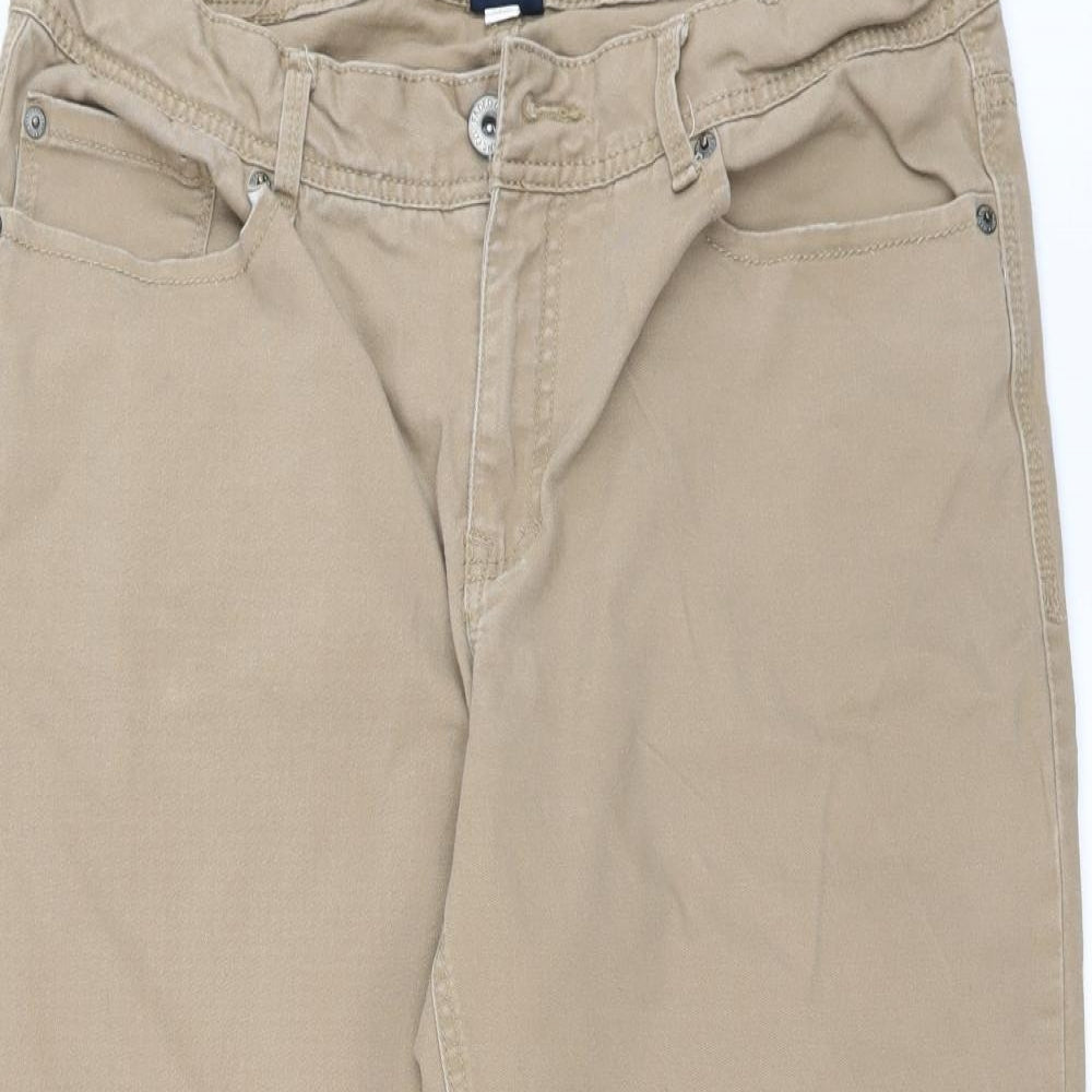 Faded Glory Womens Brown  Denim Cropped Jeans Size 12 L23 in