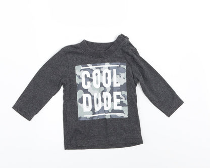 Primark Boys Grey   Basic T-Shirt Size 3-6 Months
