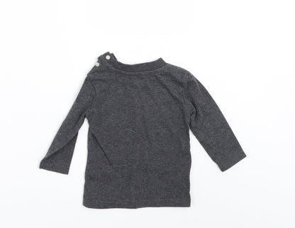 Primark Boys Grey   Basic T-Shirt Size 3-6 Months