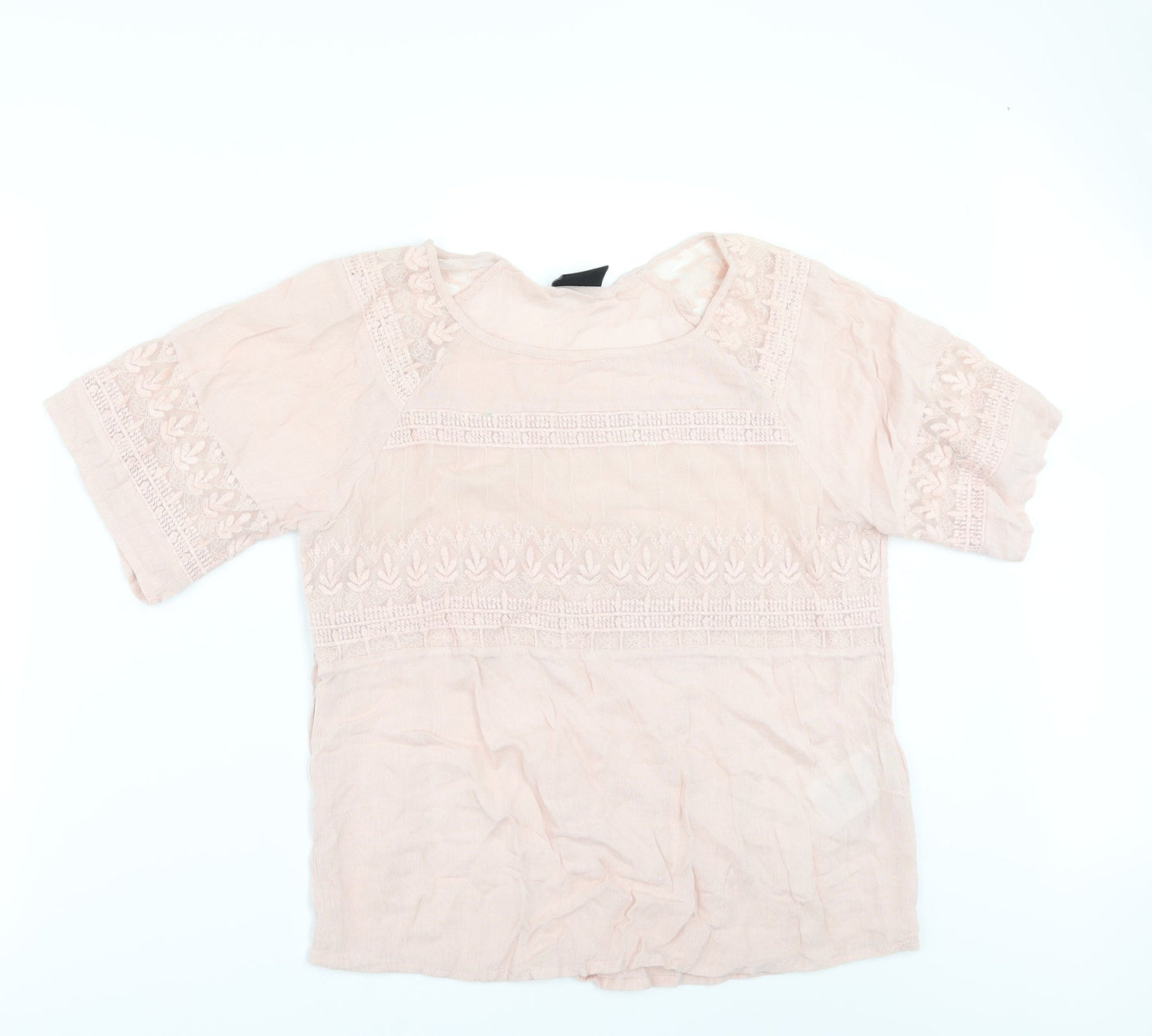 Womens UK Size M VILA Orange Tunic Blouse