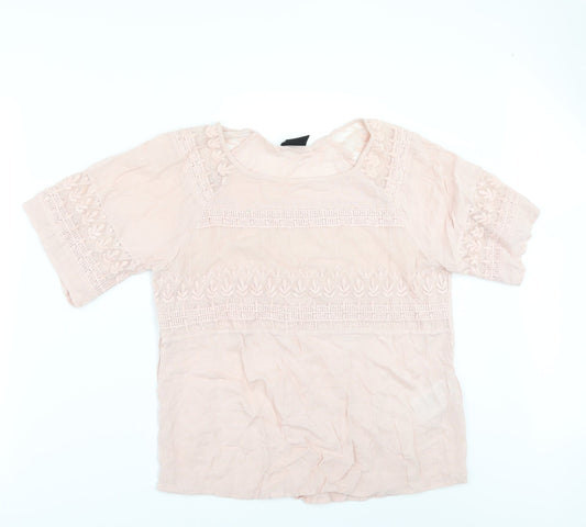 Womens UK Size M VILA Orange Tunic Blouse