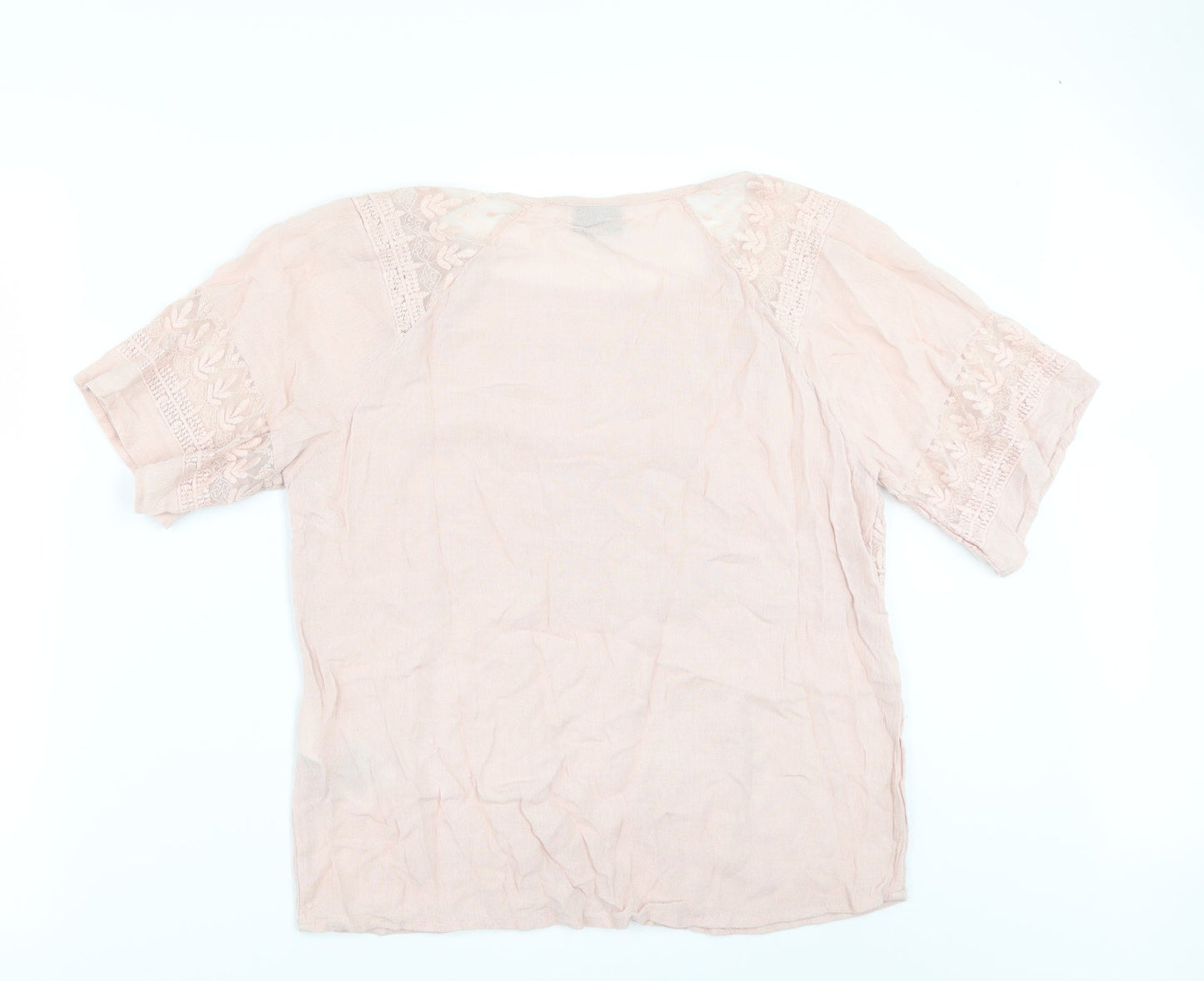 Womens UK Size M VILA Orange Tunic Blouse
