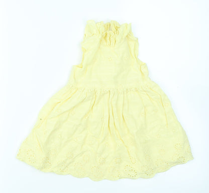 George Girls Yellow   Fit & Flare  Size 3-6 Months