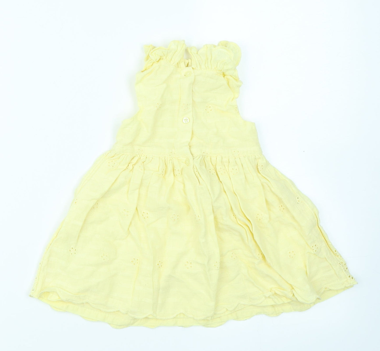 George Girls Yellow   Fit & Flare  Size 3-6 Months