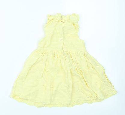 George Girls Yellow   Fit & Flare  Size 3-6 Months