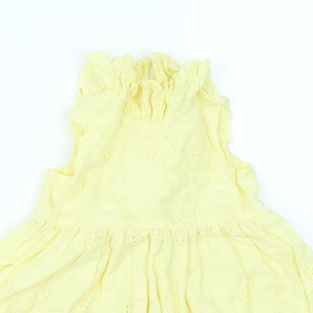 George Girls Yellow   Fit & Flare  Size 3-6 Months