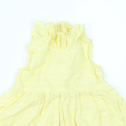 George Girls Yellow   Fit & Flare  Size 3-6 Months