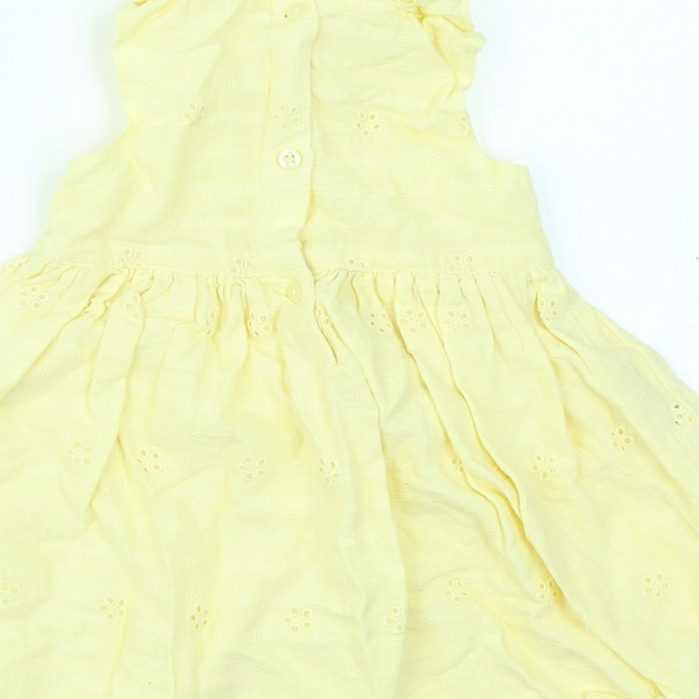 George Girls Yellow   Fit & Flare  Size 3-6 Months