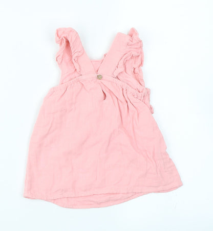 TU Girls Pink Floral  A-Line  Size 9-12 Months