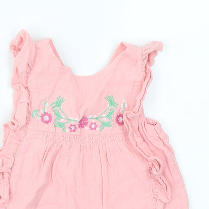 TU Girls Pink Floral  A-Line  Size 9-12 Months