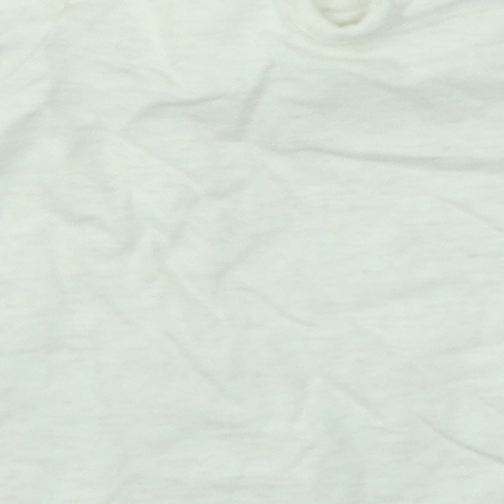 George Girls Beige Floral  Basic T-Shirt Size 0-3 Months  - Bambi