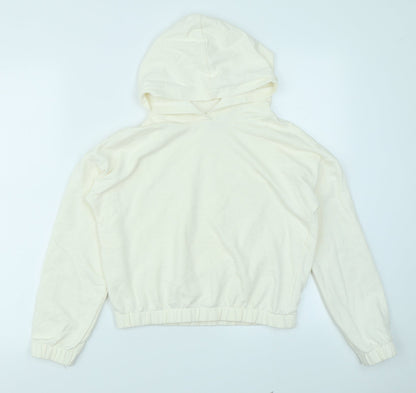 TU Girls Ivory   Pullover Hoodie Size 12 Years