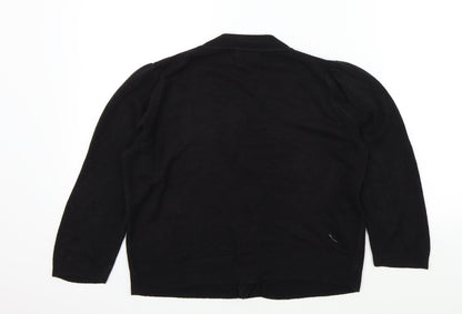 Papaya Womens Black   Cardigan Jumper Size 14