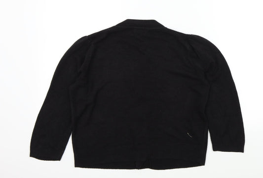 Papaya Womens Black   Cardigan Jumper Size 14