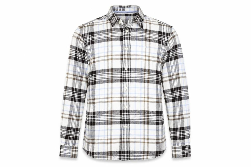 Mens UK Size M LERROS Brown  Button-Up Long Sleeve Casual Shirt
