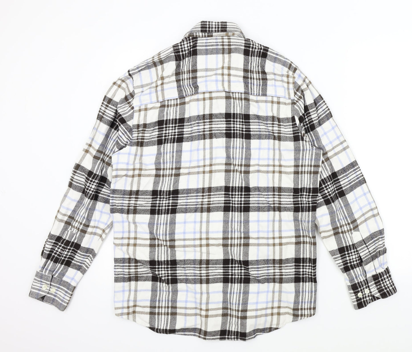 Mens UK Size M LERROS Brown  Button-Up Long Sleeve Casual Shirt