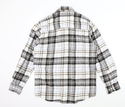 Mens UK Size M LERROS Brown  Button-Up Long Sleeve Casual Shirt
