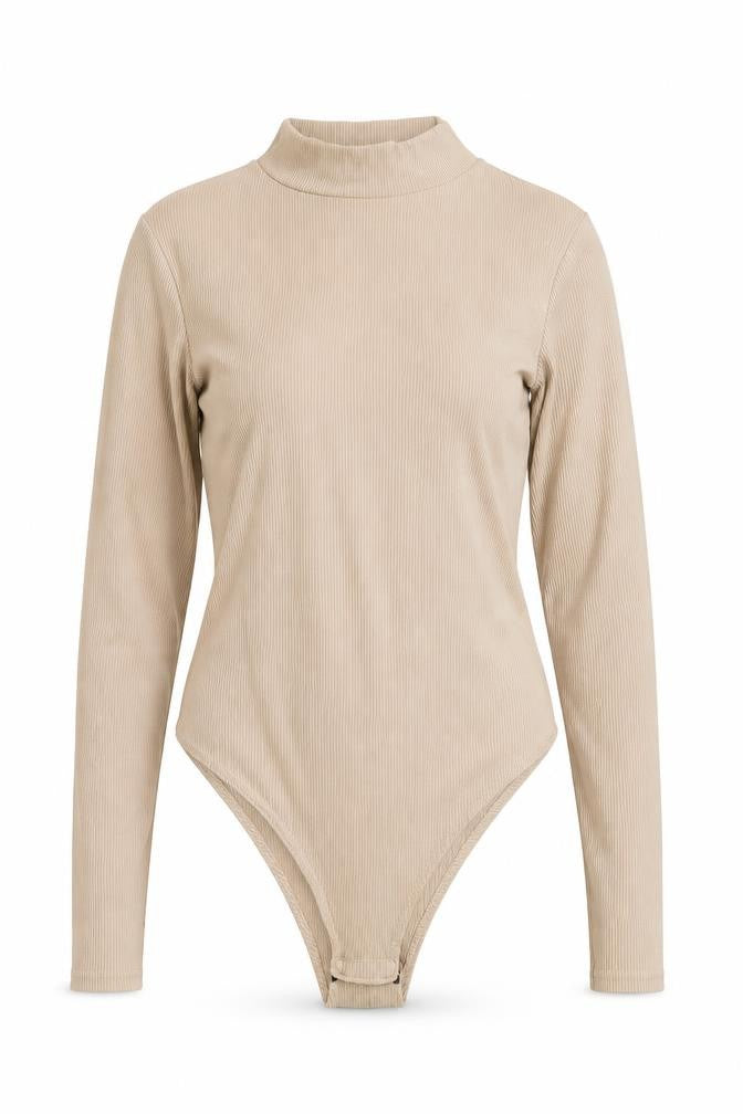 Womens UK Size 14 CAMEO ROSE One-Piece Beige Bodysuit