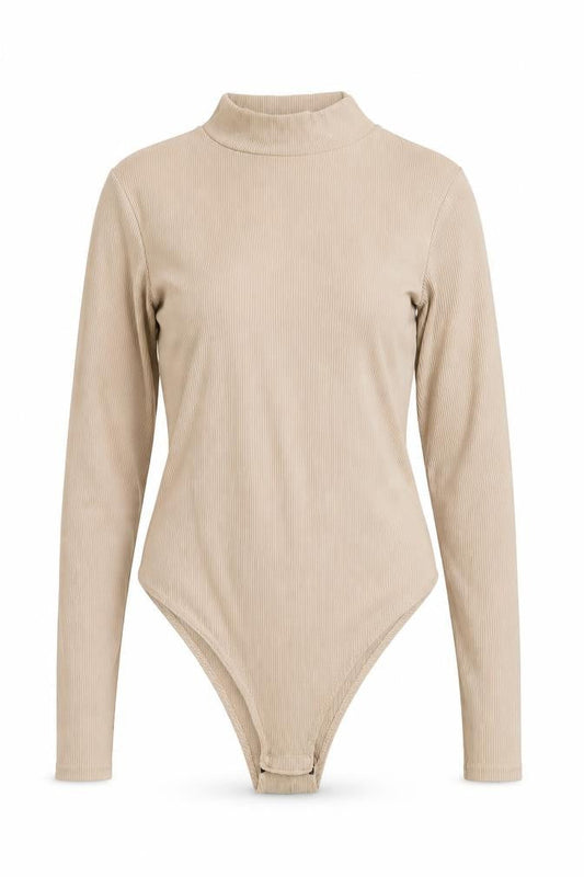 Womens UK Size 14 CAMEO ROSE One-Piece Beige Bodysuit