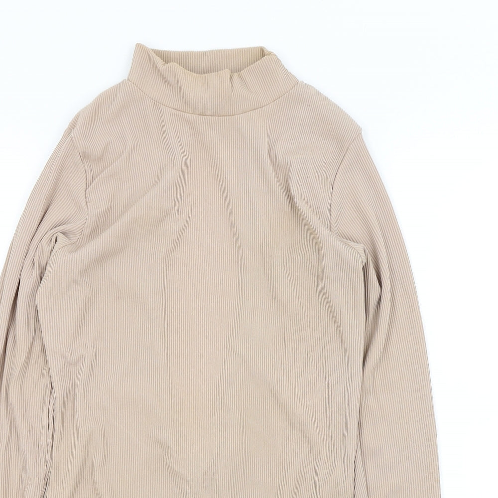 CAMEO ROSE Womens Beige   Bodysuit One-Piece Size 14