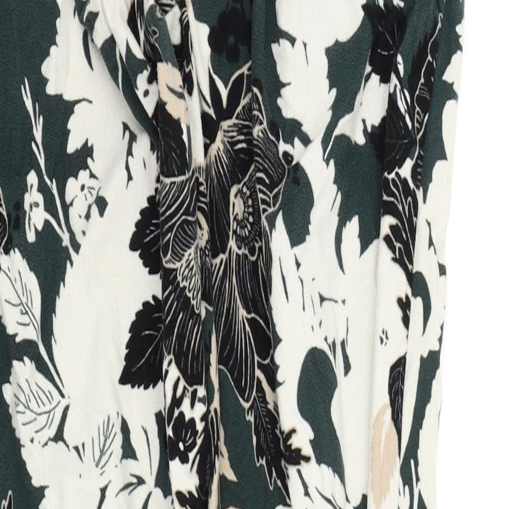 Womens UK Size S NEXT Regular Fit  Green Trousers