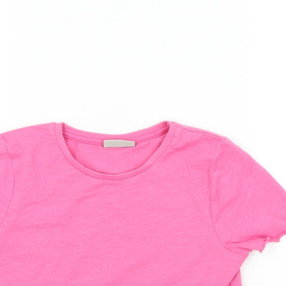 I love girls wear Girls Pink   Basic T-Shirt Size 9 Years  - Frill Detail