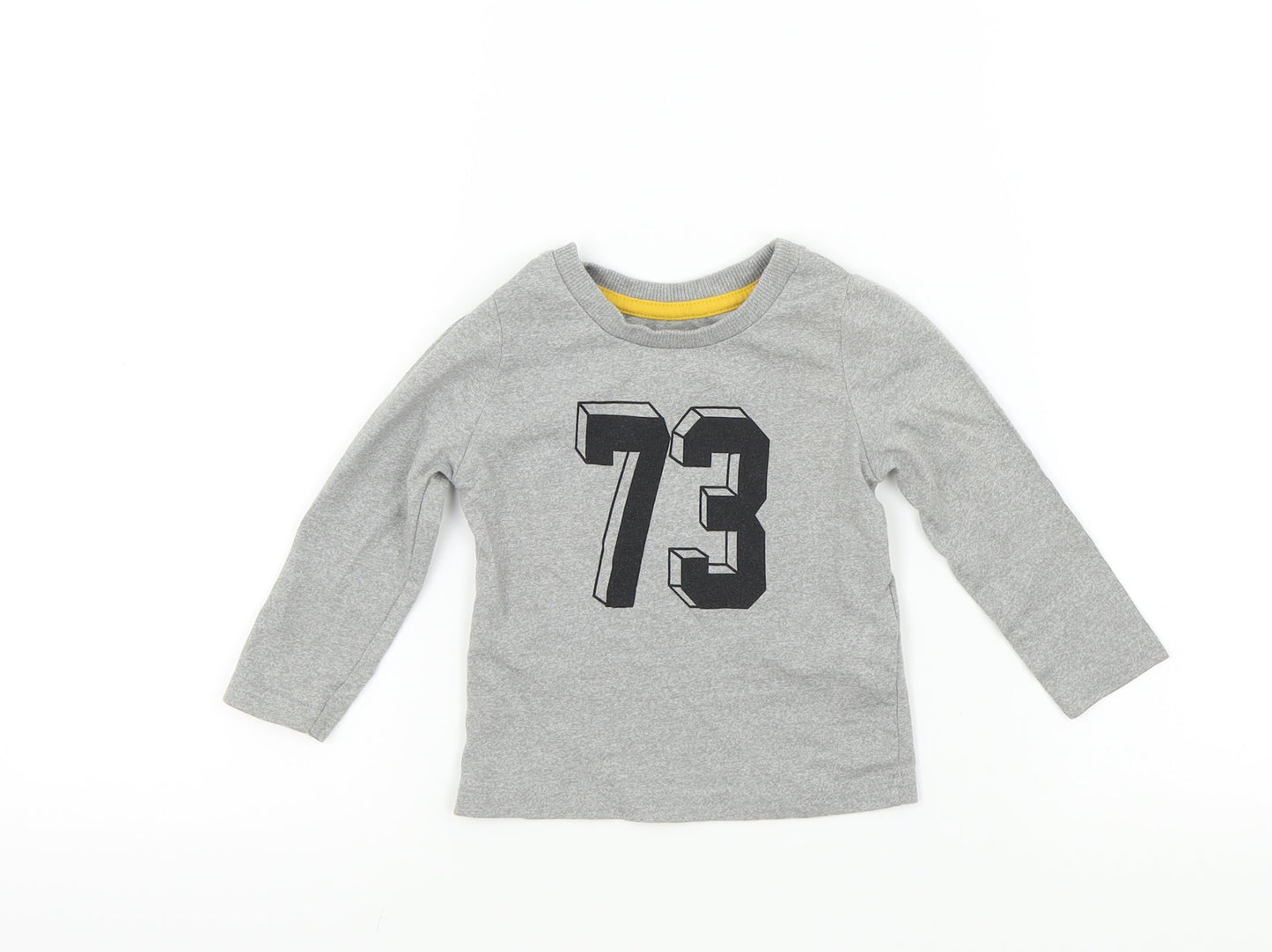 Rebel Baby Grey Colourblock  Basic T-Shirt Size 9-12 Months  - 73