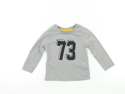 Rebel Baby Grey Colourblock  Basic T-Shirt Size 9-12 Months  - 73