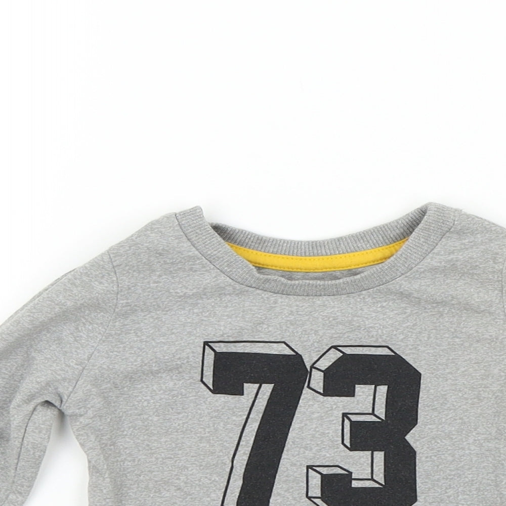 Rebel Baby Grey Colourblock  Basic T-Shirt Size 9-12 Months  - 73