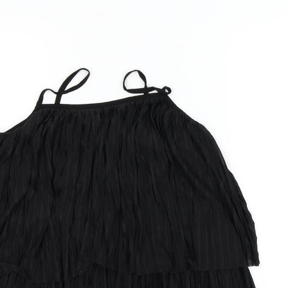 Womens UK Size 12 TOP SHOP Black Basic Blouse