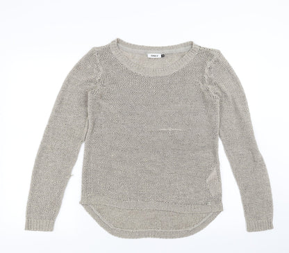 Only Womens Grey   Pullover Jumper Size M