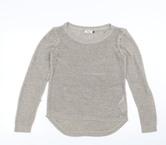 Only Womens Grey   Pullover Jumper Size M