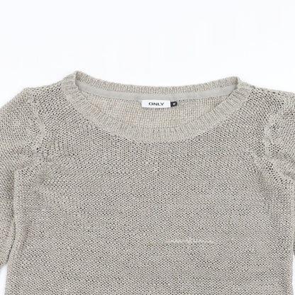 Only Womens Grey   Pullover Jumper Size M