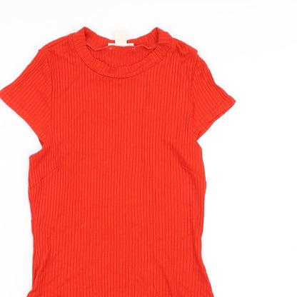 H&M Womens Red   Bodysuit One-Piece Size M