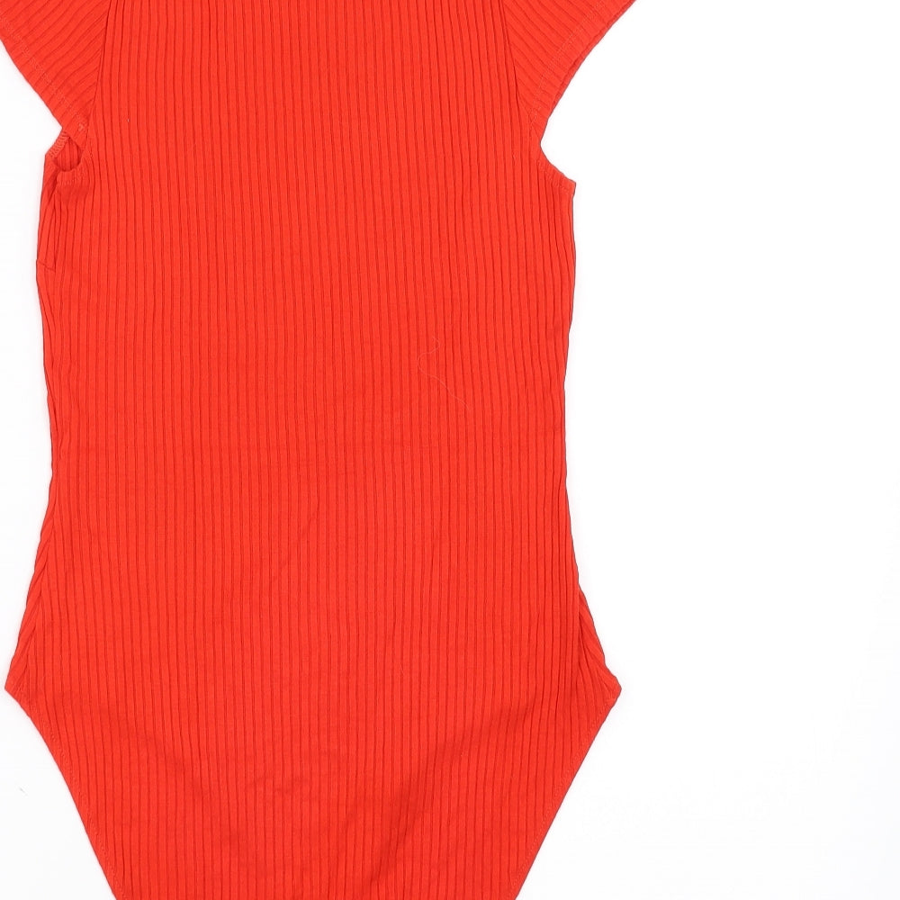 H&M Womens Red   Bodysuit One-Piece Size M