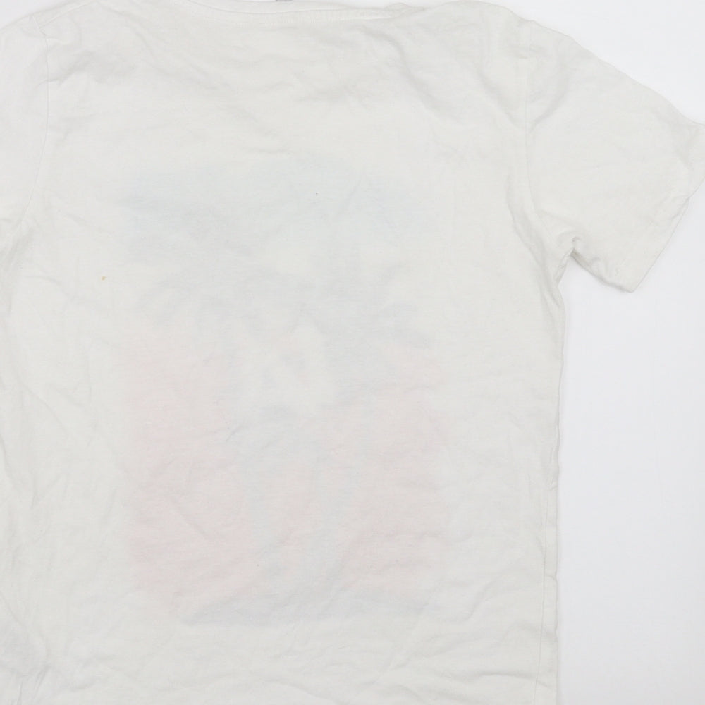 Pep&Co Boys White   Basic T-Shirt Size 10-11 Years  - los angeles