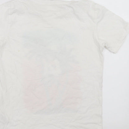 Pep&Co Boys White   Basic T-Shirt Size 10-11 Years  - los angeles