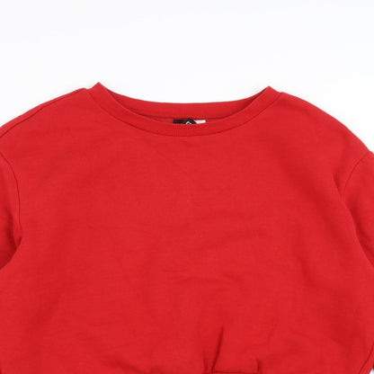 Womens UK Size S Divided by H&M Red Pullover Sweatshirt