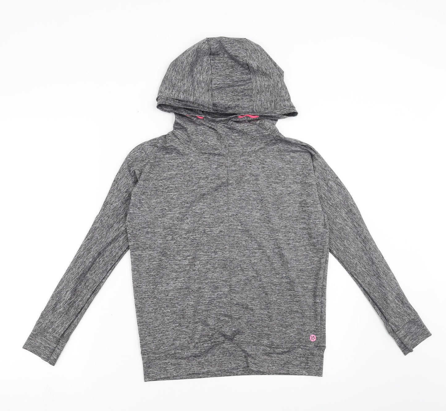 Matalan Girls Grey   Pullover Hoodie Size 10-11 Years