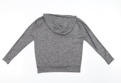 Matalan Girls Grey   Pullover Hoodie Size 10-11 Years