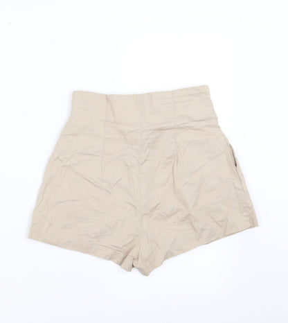 Divided by H&M Womens Beige   Hot Pants Shorts Size 6