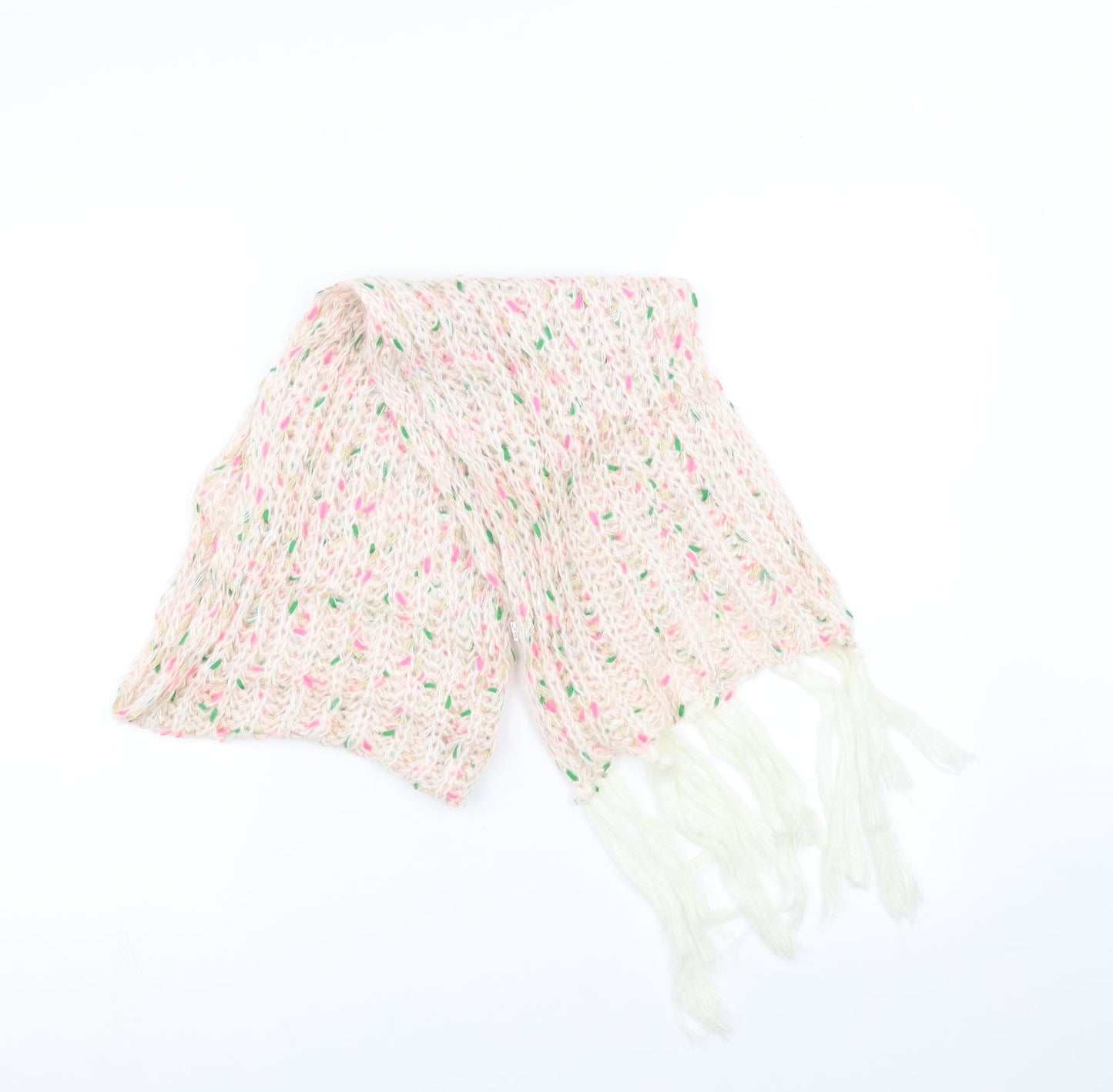 Preworn Womens Pink    Scarf   - Tassles